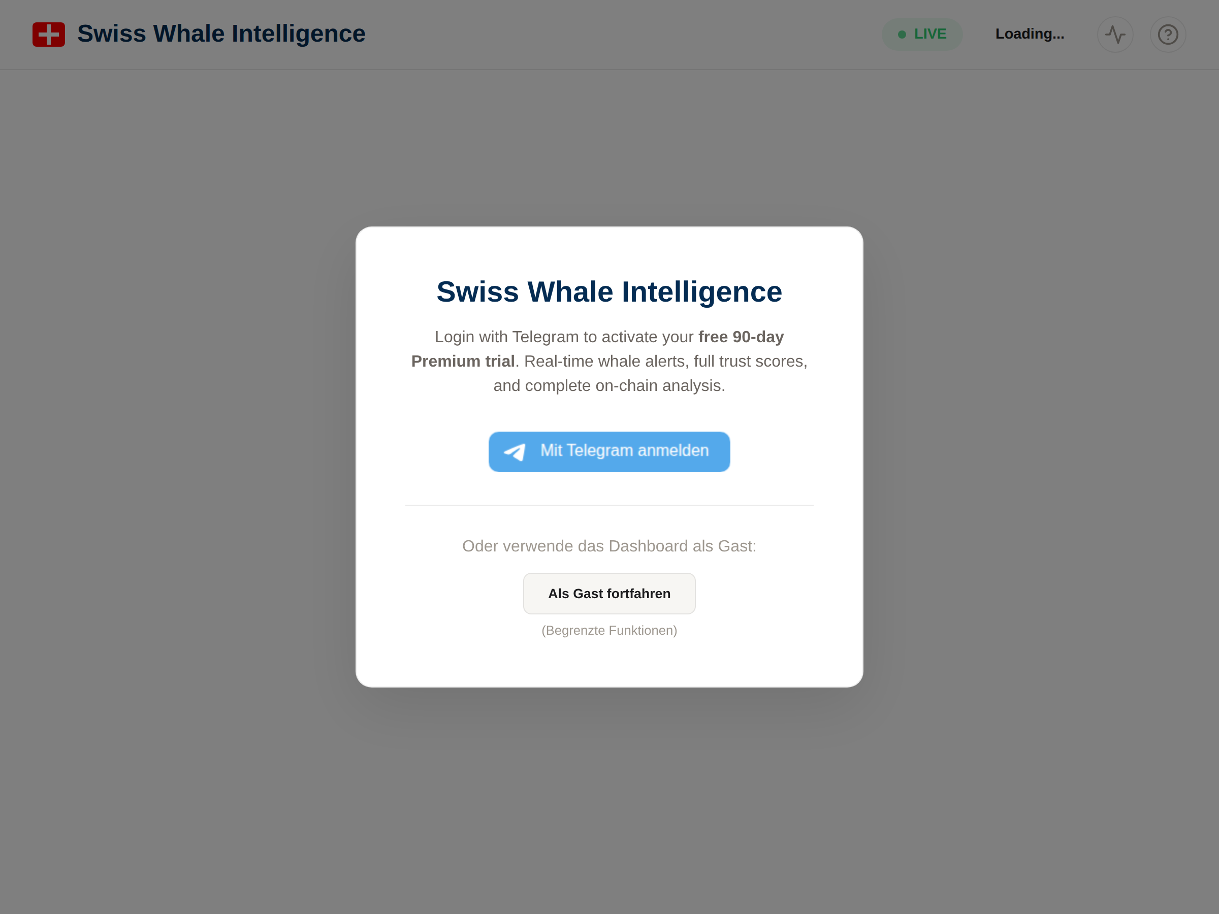 Login modal with 90-day free trial